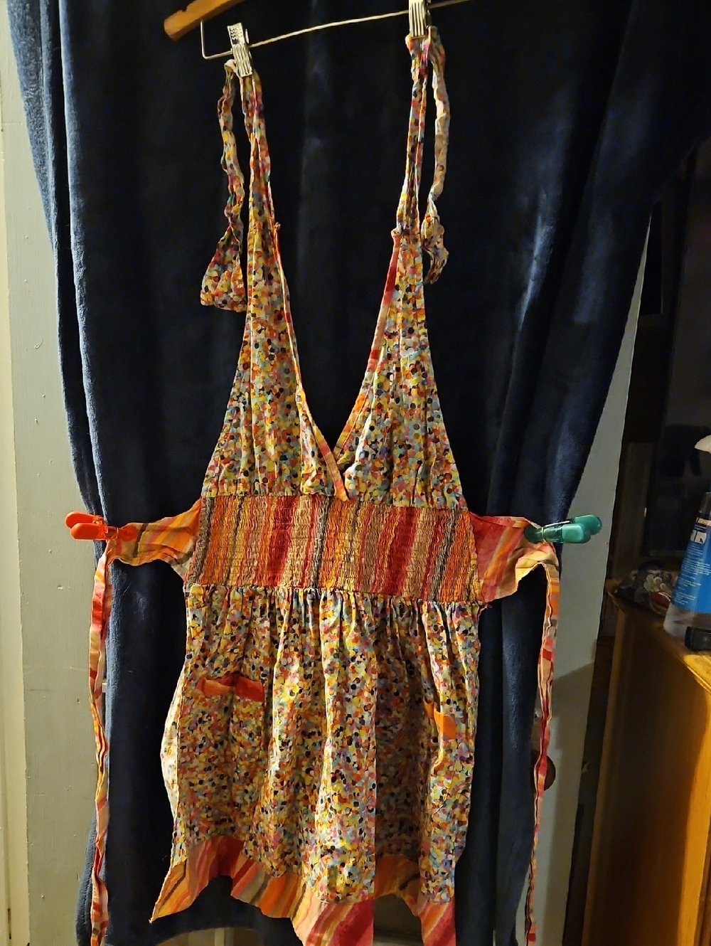 Colorful  Tie-Back Apron